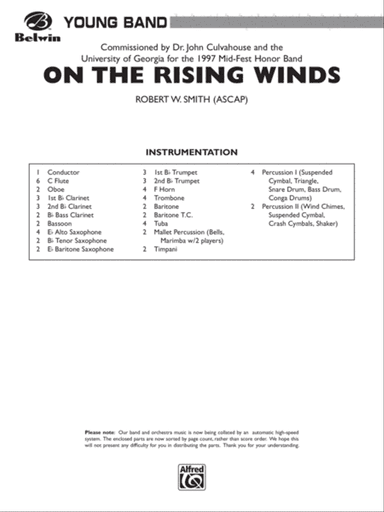 On the Rising Winds: Score