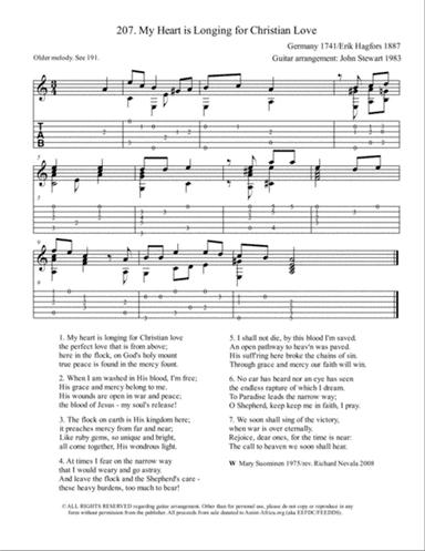 207 My Heart is Longing for