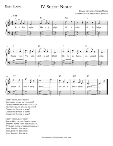 Silent Night for Easy Piano