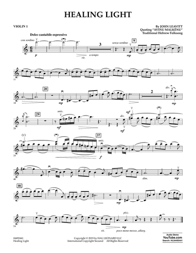 Healing Light - Violin 1