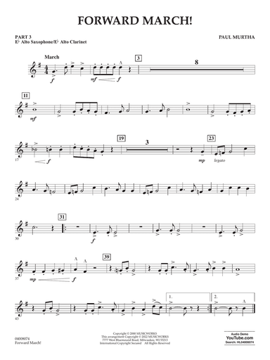 Forward March! - Pt.3 - Eb Alto Sax/Alto Clar.