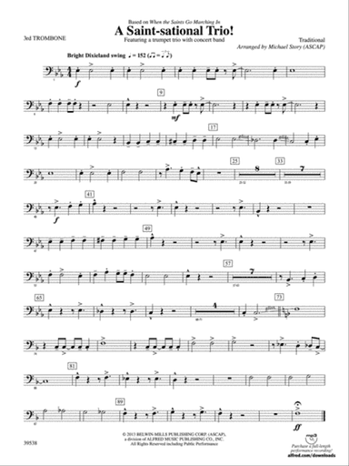 A Saint-sational Trio!: 3rd Trombone