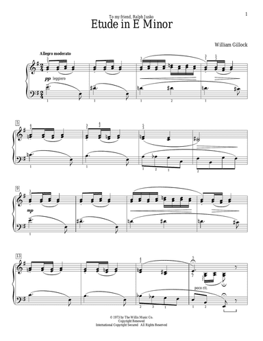 Etude In E Minor