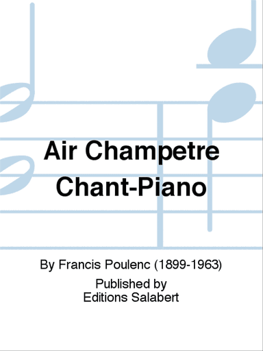 Air Champetre Chant-Piano