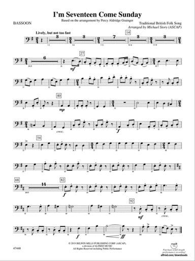 I'm Seventeen Come Sunday: Bassoon