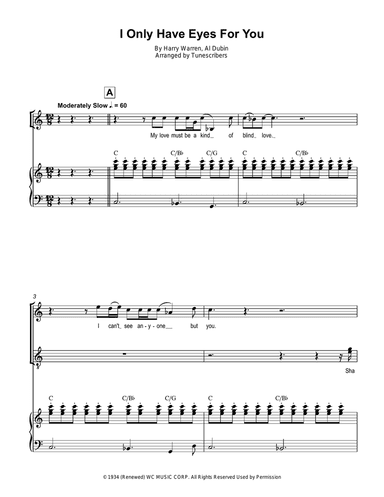 I Only Have Eyes For You