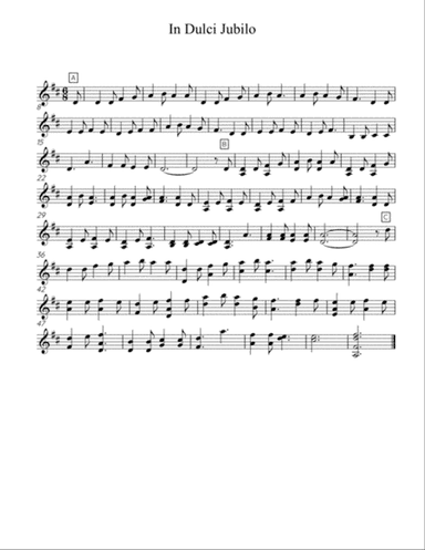 In Dulci Jubilo - Solo Violin