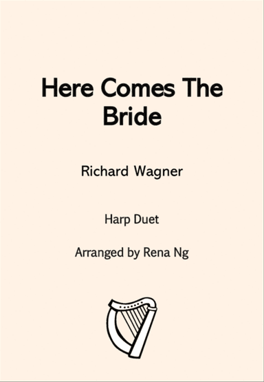 Here Comes The Bride (Harp Duet / Harp & Piano) - Intermediate