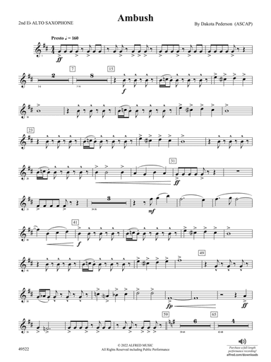 Ambush: 2nd E-flat Alto Saxophone