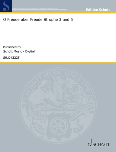 O Freude über Freude (Strophe 3 und 5)