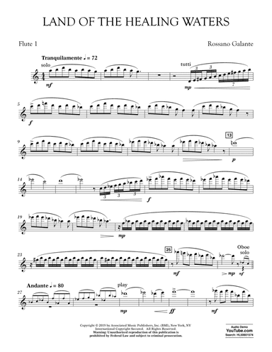 Land of the Healing Waters - Flute 1