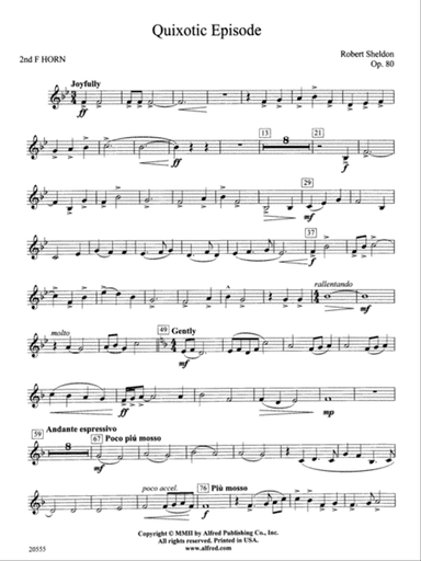 Quixotic Episode: 2nd F Horn