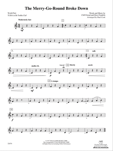 The Merry-Go-Round Broke Down: (World Part) B-flat Tuba T.C.