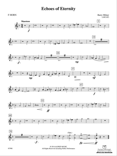 Echoes of Eternity: 1st F Horn