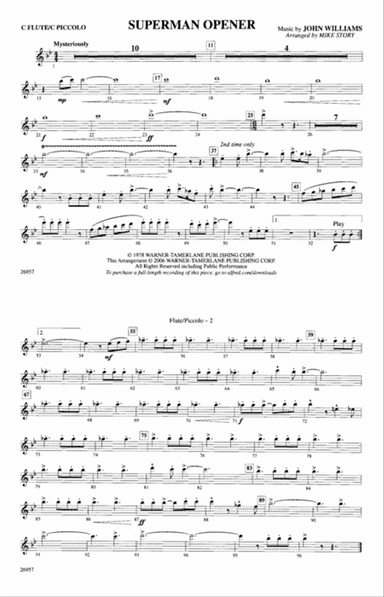 Superman Opener: Flute