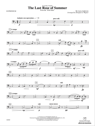 The Last Rose of Summer (from the Irish Suite): Baritone B.C.