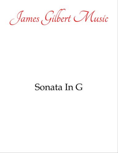 Sonata In G Major (K. 283)