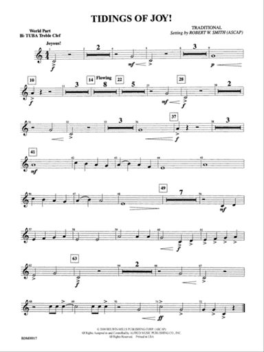 Tidings of Joy!: (wp) B-flat Tuba T.C.