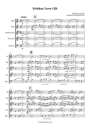 Eriskay Love Lilt - Wind quintet