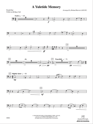 A Yuletide Memory: (wp) B-flat Tuba B.C.