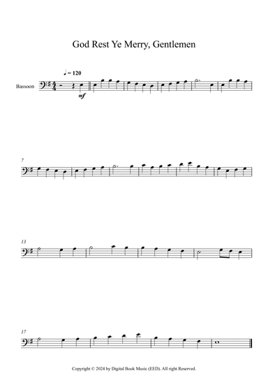 God Rest Ye Merry, Gentlemen (Bassoon)