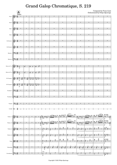 Grand Galop Chromatique, S. 219 - Score Only