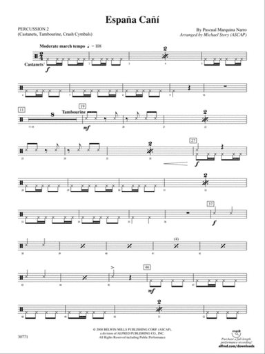 España Cañí: 2nd Percussion