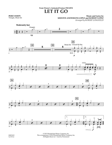 Let It Go - Percussion