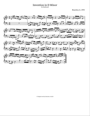 Invention in D Minor
