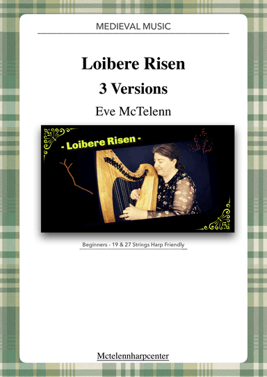Loibere Risen - Medieval Tune - 3 Harp Version - beginner to intermediate & 27/34 String Harp | McTe