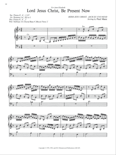 Lord Jesus Christ, Be Present Now (Downloadable)