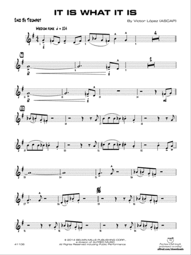 It Is What It Is: 2nd B-flat Trumpet