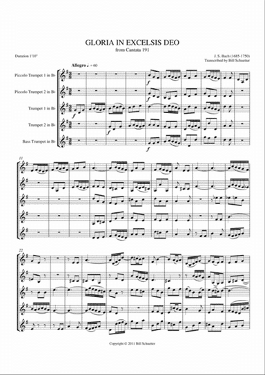 Gloria in Excelsis Deo, Cantata #191