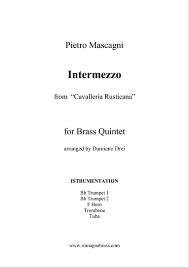 Intermezzo from Cavalleria Rusticana - Brass Quintet