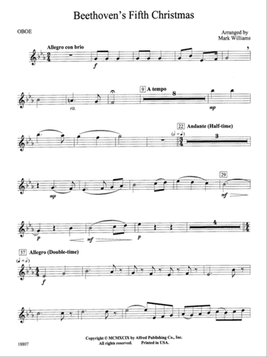 Beethoven's Fifth Christmas: Oboe
