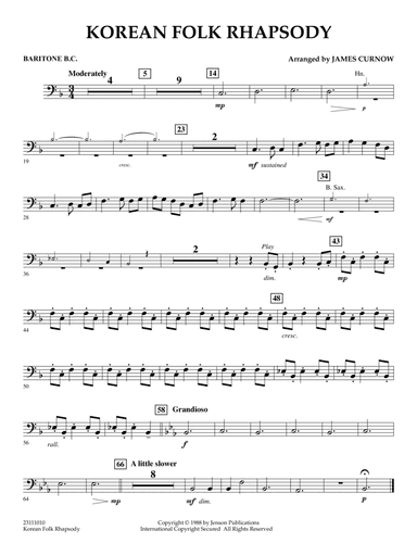 Korean Folk Rhapsody - Baritone B.C.