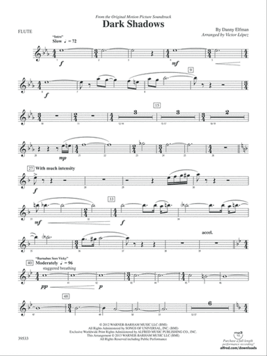 Dark Shadows (from the Original Motion Picture Soundtrack): Flute