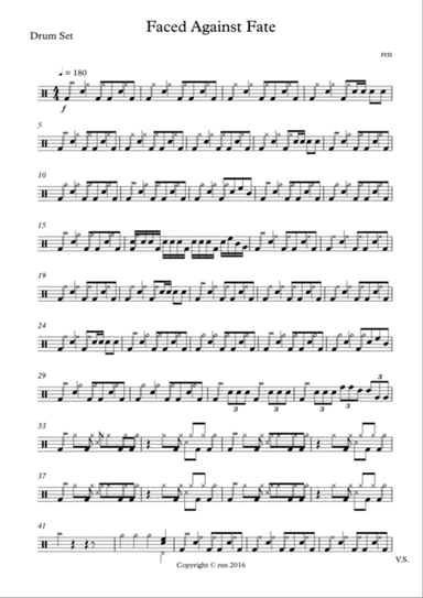 Faced Against Fate (Drum Section)