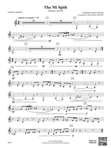 Tha Mi Sgìth: 2nd B-flat Clarinet
