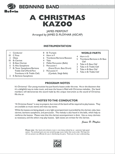 A Christmas Kazoo: Score