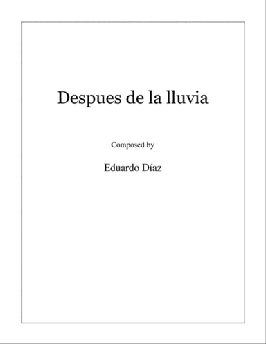 Después de la Lluvia