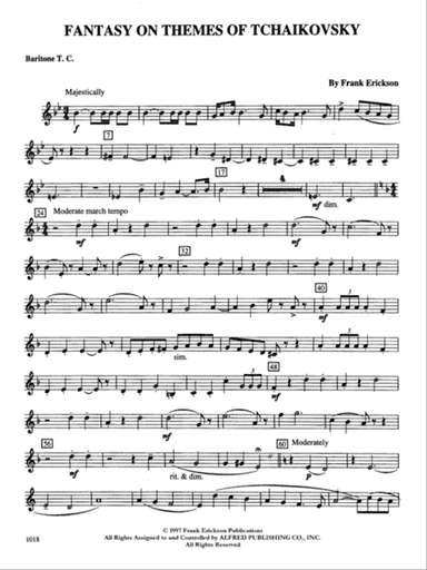 Fantasy on Themes from Tchaikovsky: Baritone T.C.