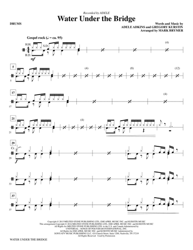 Water Under the Bridge - Drums