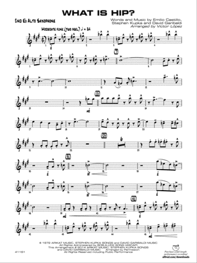 What Is Hip: 2nd E-flat Alto Saxophone