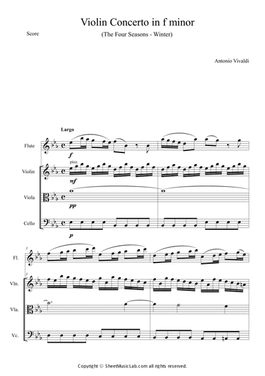 The Four Seasons Winter 2nd Movement