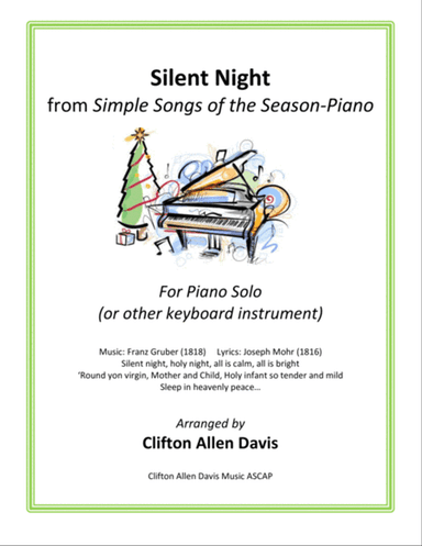 Coventry Carol (solo piano) arr. Clifton Davis