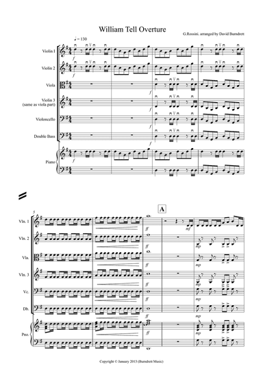 William Tell Overture for String Orchestra