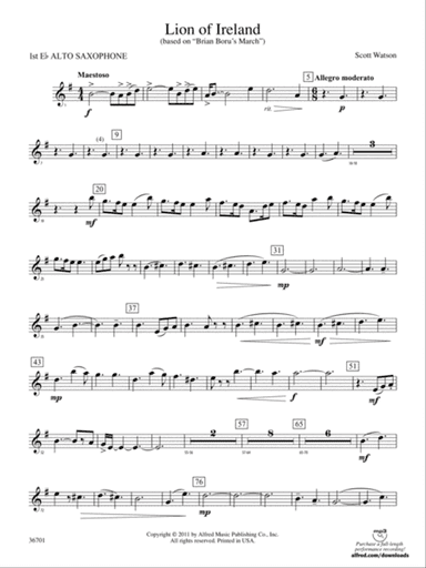 Lion of Ireland: E-flat Alto Saxophone