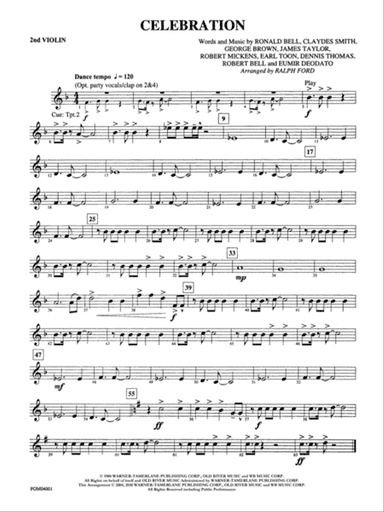 Celebration: 2nd Violin