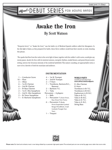 Awake the Iron: Score